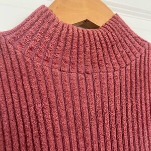 Anthropologie Ribbed Knit Top in Rust